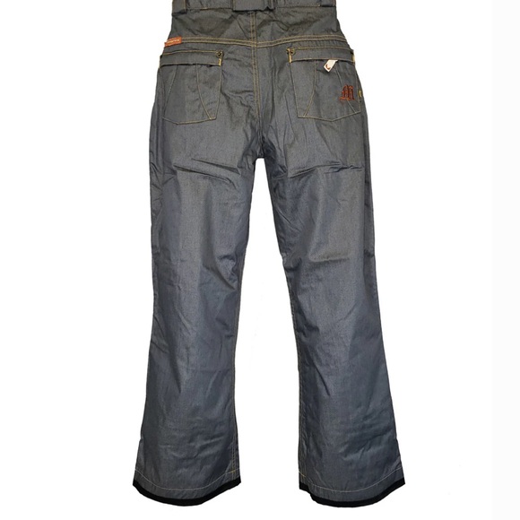 MONIX snow boarding pants. Cool denim look, soft material. Weather proof. Small - Picture 2 of 6